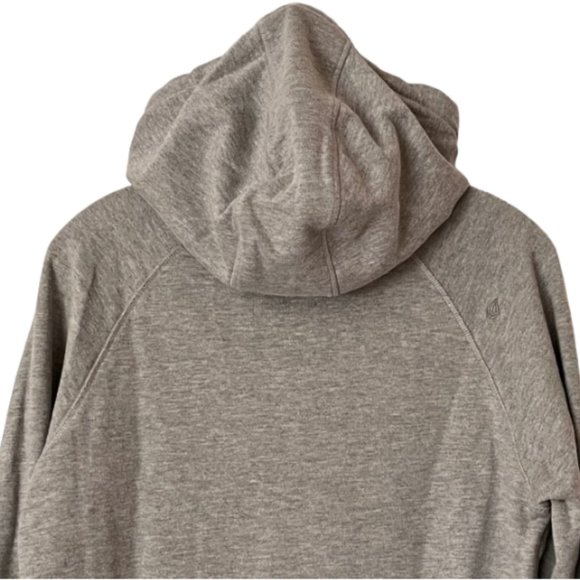 Volcom Henley Cotton Blend Snap Up Hoodie, Marled Gray - S - Picture 5 of 12
